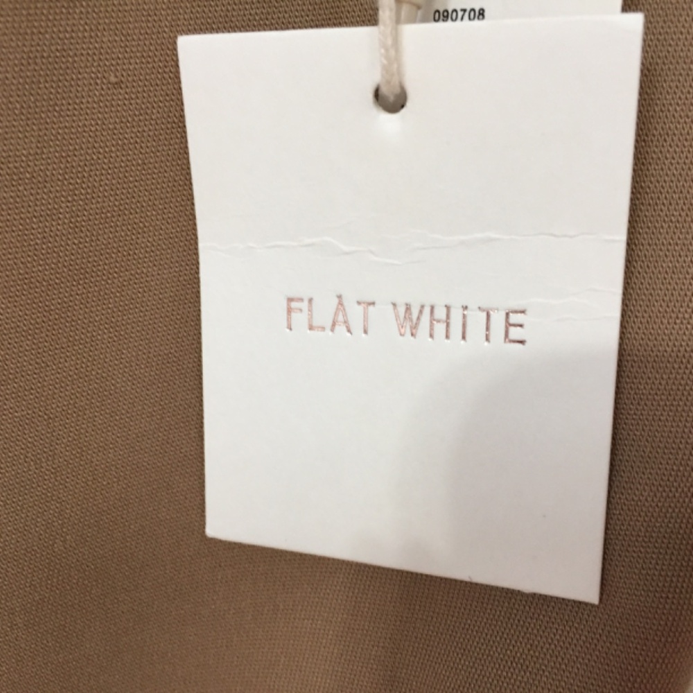 Anthropologie Flay White Brown and White Crop Top - Picture 4 of 16
